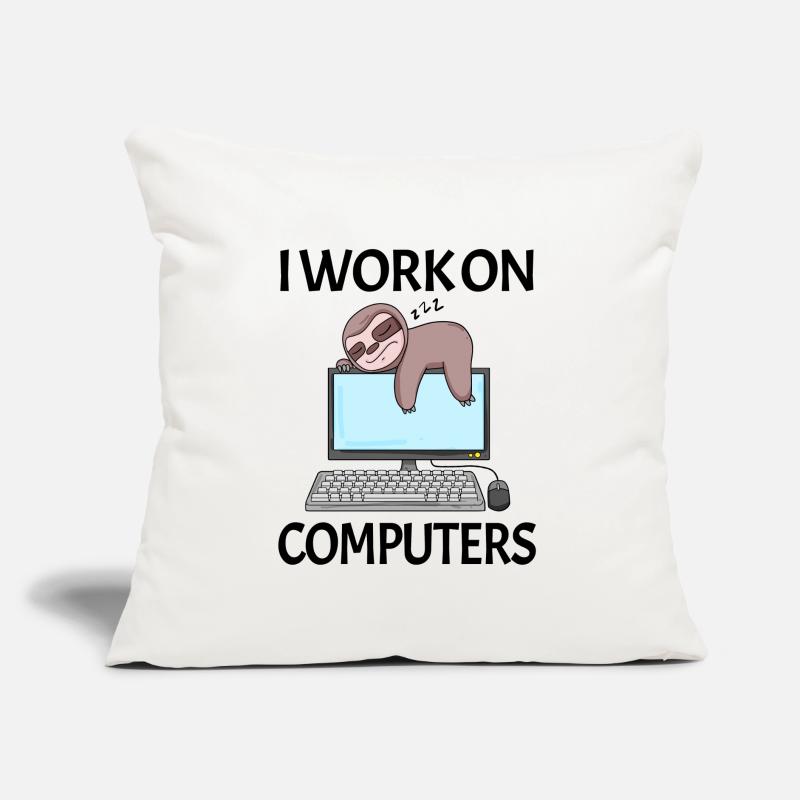 Computer Nerd Programmierer Herren Geschenk Sofakissen mit Füllung 45 x 45 cm