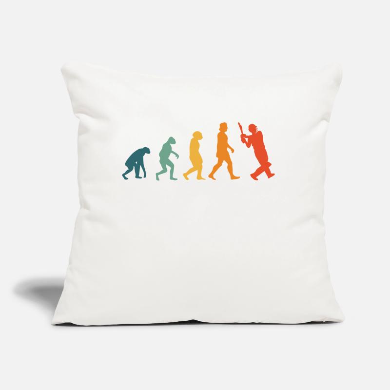 Cricket Evolution Retro Cricketer Sofa pillow with filling 45cm x 45cm