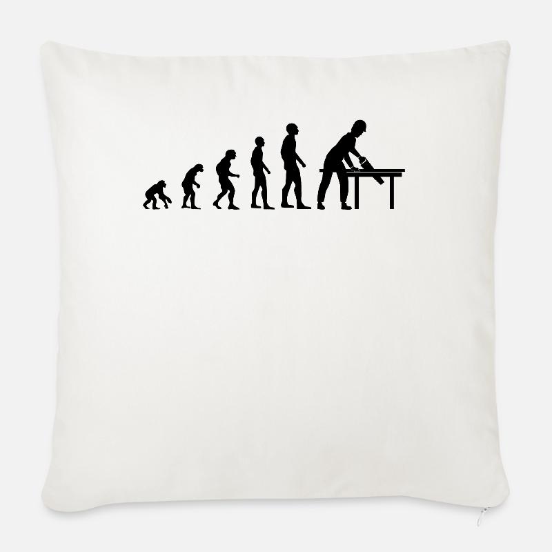 Handwerker Beruf Evolution Arbeiter Geschenk - Sofakissen mit Füllung 45 x 45 cm - Naturweiß 