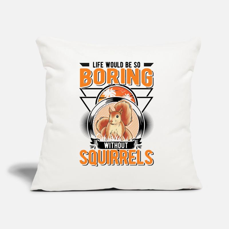 Squirrel Gift Squirrel Grey Squirrel Sofa pillow with filling 45cm x 45cm