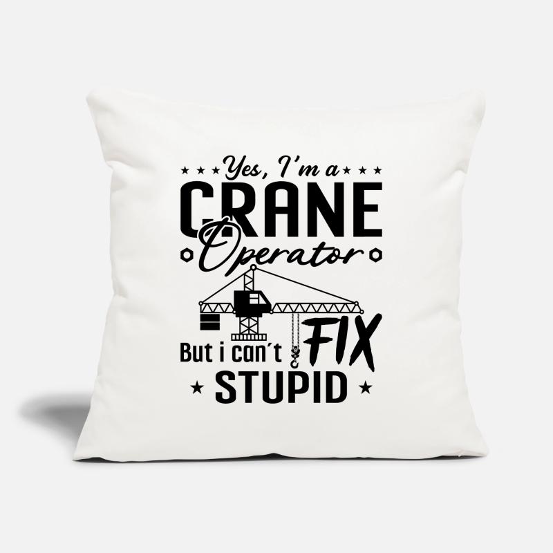 Crane Operator Construction Worker Profession Crane Gift Idea Sofa pillow with filling 45cm x 45cm