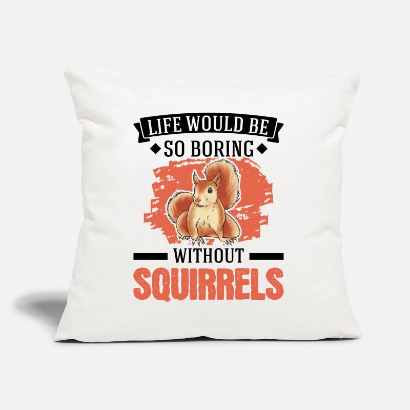 Squirrel Gift Squirrel Grey Squirrel Sofa pillow with filling 45cm x 45cm