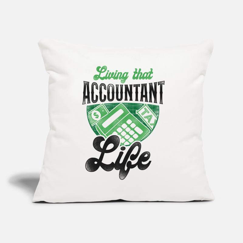 Comptable Comptable Comptable Comptabilité Coussin et housse de 45 x 45 cm