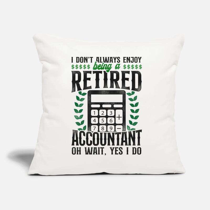 Comptable Comptable Comptable Comptabilité Coussin et housse de 45 x 45 cm