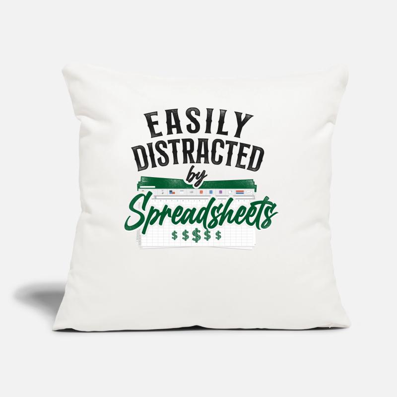 Comptable Comptable Comptable Comptabilité Coussin et housse de 45 x 45 cm