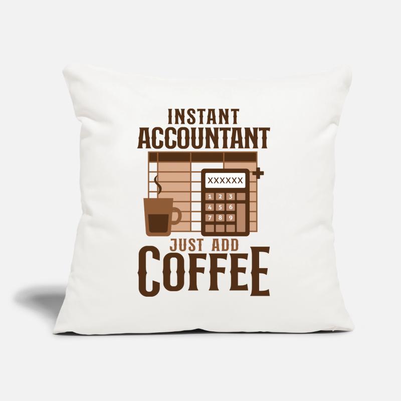 Comptable Comptable Comptable Comptabilité Coussin et housse de 45 x 45 cm
