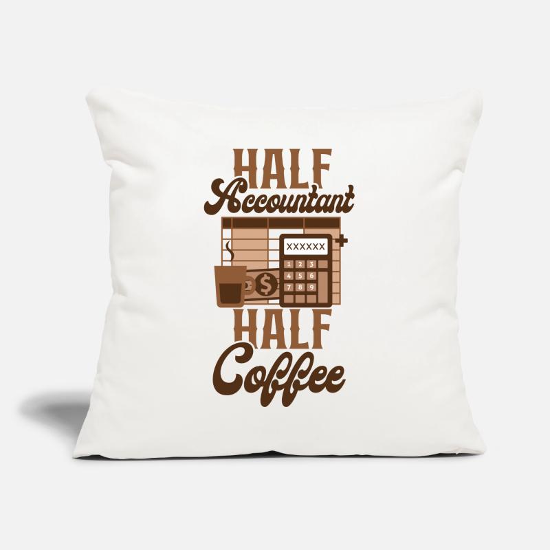 Comptable Comptable Comptable Comptabilité Coussin et housse de 45 x 45 cm