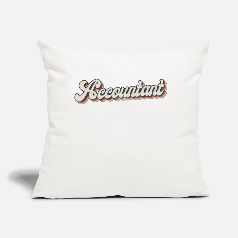 Comptable Comptable Comptable Comptabilité Coussin et housse de 45 x 45 cm