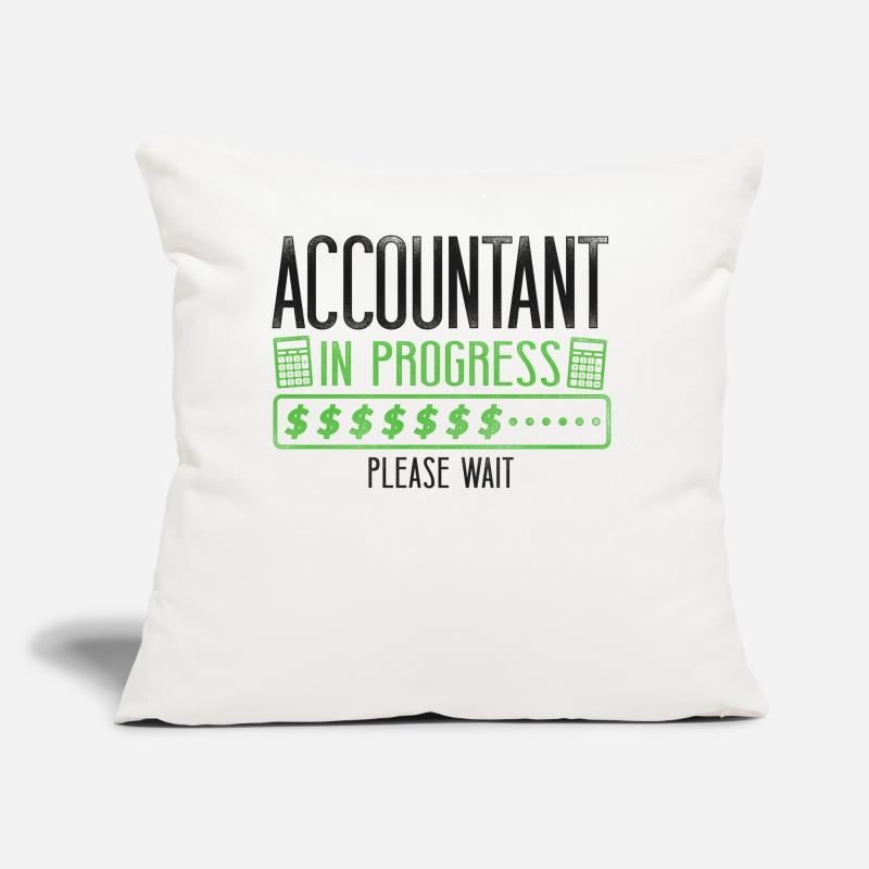 Comptable Comptable Comptable Comptabilité Coussin et housse de 45 x 45 cm