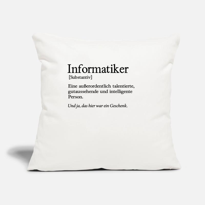 Informatiker Talent Programmierer IT Informatik Sofakissen mit Füllung 45 x 45 cm
