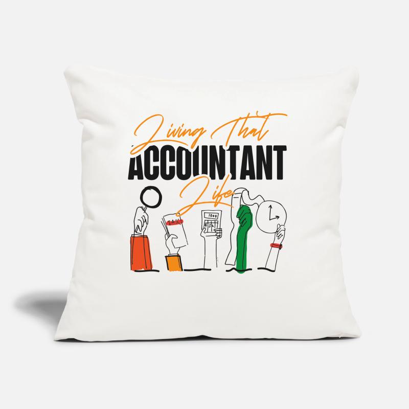 Comptable Comptable Comptable Coussin et housse de 45 x 45 cm
