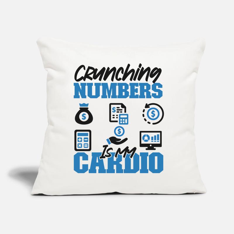 Comptable Comptable Comptable Coussin et housse de 45 x 45 cm