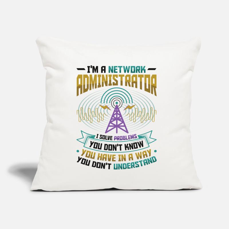 Solve problems IT-support network administrator Sofa pillow with filling 45cm x 45cm