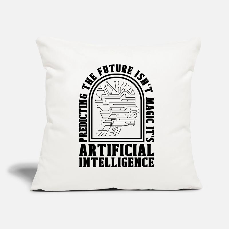Predicting The Future Robots Data Science Robotics Sofa pillow with filling 45cm x 45cm