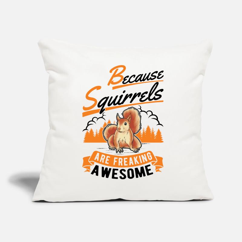 Squirrel Gift Squirrel Grey Squirrel Sofa pillow with filling 45cm x 45cm