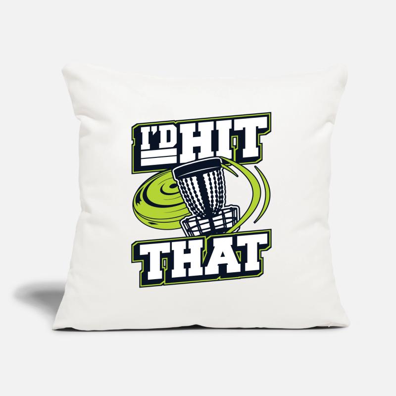 J’avais frappé ce disque de panier de golf frisbee Coussin et housse de 45 x 45 cm