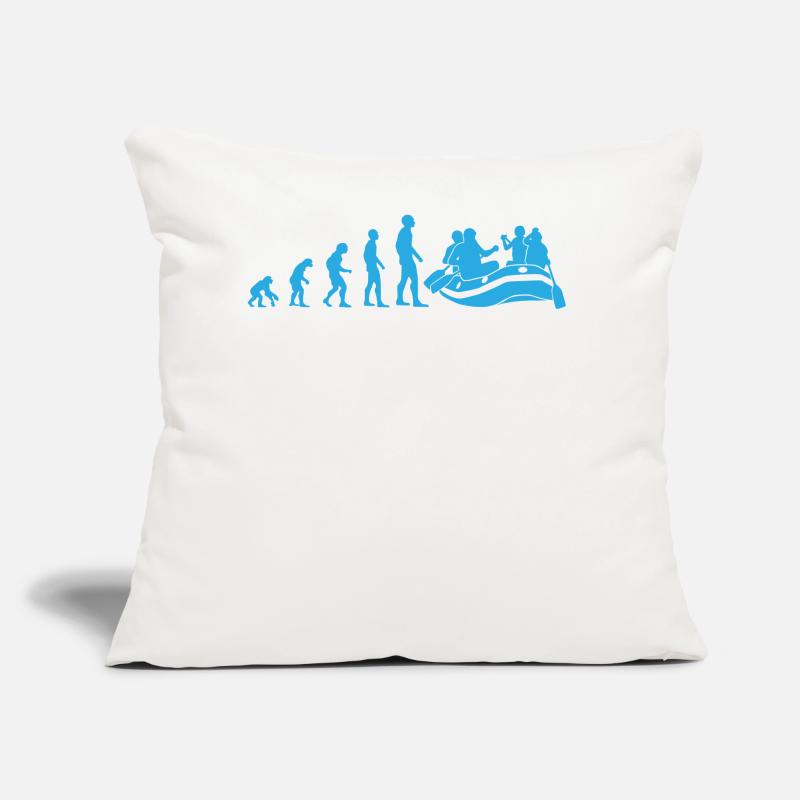 Rafting Evolution White Water Boating Gift Sofa pillow with filling 45cm x 45cm