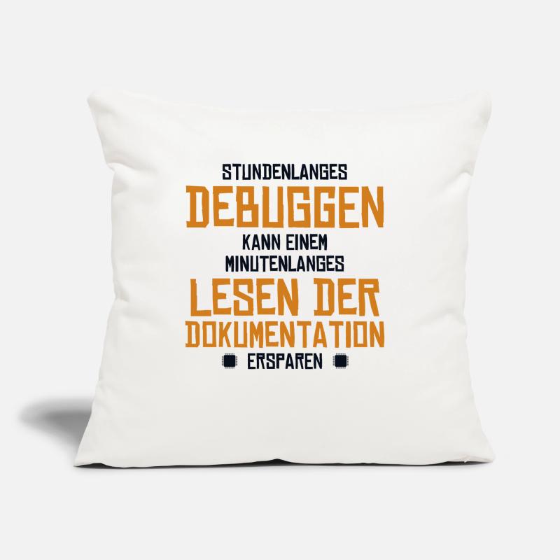 Stundenlanges Debuggen Softwareingenieur Coder Sofakissen mit Füllung 45 x 45 cm