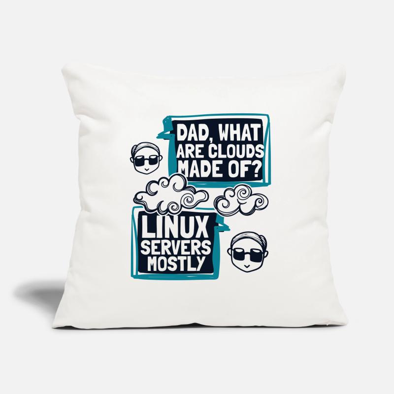 Dad What Are Clouds Made Of Developer Coder Sofakissen mit Füllung 45 x 45 cm