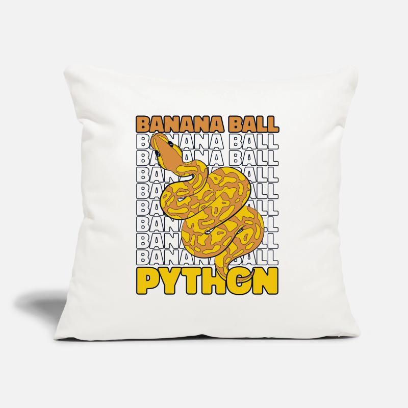 Banana Ball Python Schlange Python Banana Ball Sofakissen mit Füllung 45 x 45 cm