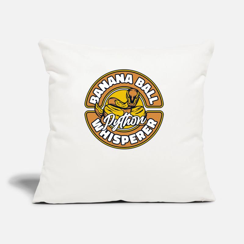 Boule de banane Python Chuchoter Python Boule de banane Coussin et housse de 45 x 45 cm