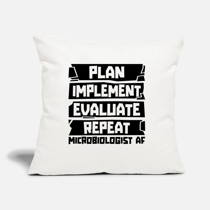 Plan Implement Evaluate Scientist Microbiologists Sofa pillow with filling 45cm x 45cm