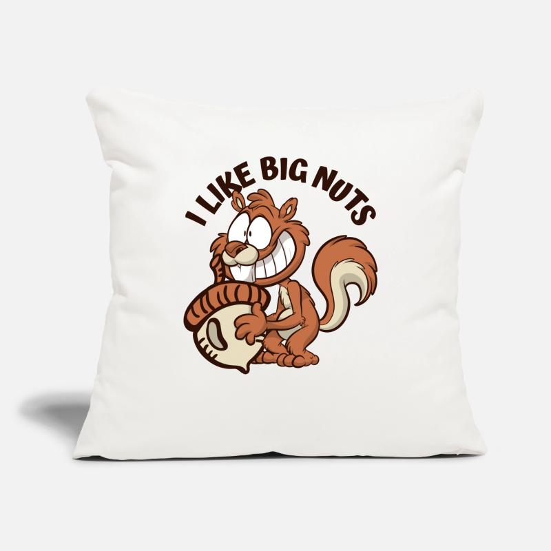 I Like Big Nuts Grey Squirrel Squirrel Squirrel Sofa pillow with filling 45cm x 45cm