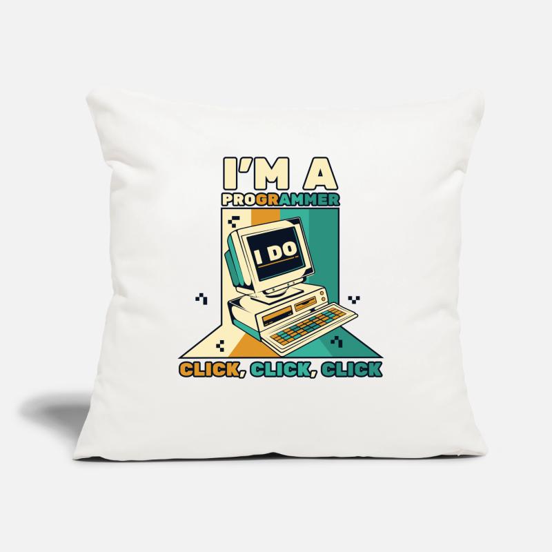 I'm A Programmer Click Softwareingenieur Coder Sofakissen mit Füllung 45 x 45 cm