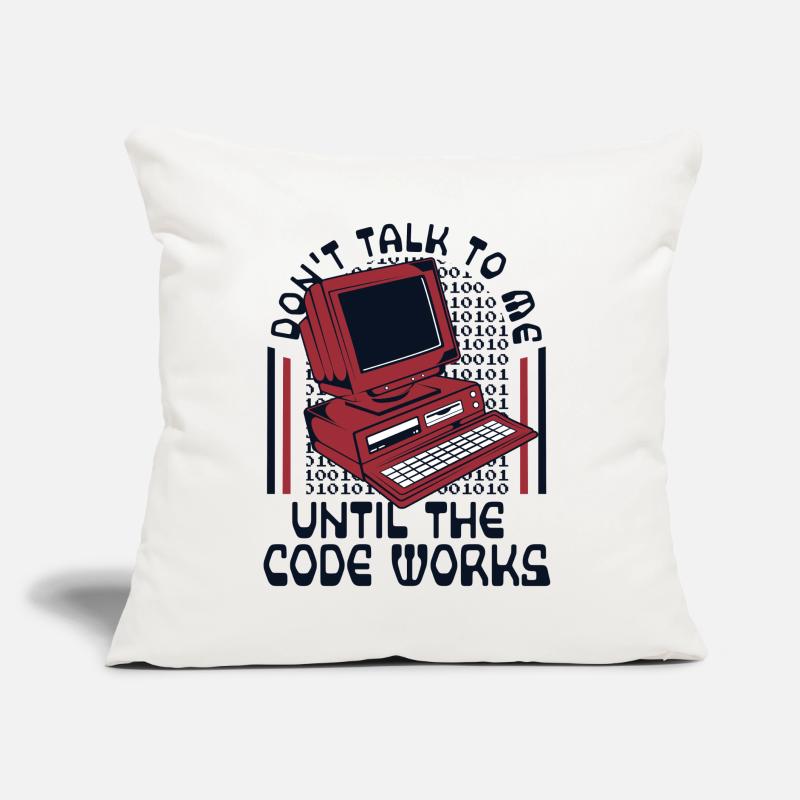 Until The Code Works Softwareingenieur Coder Sofakissen mit Füllung 45 x 45 cm