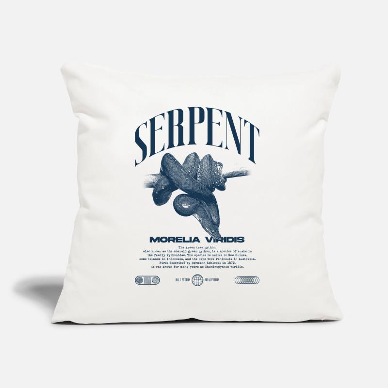 Green Tree Python Modern Reptile Keeper Streetwear Coussin et housse de 45 x 45 cm