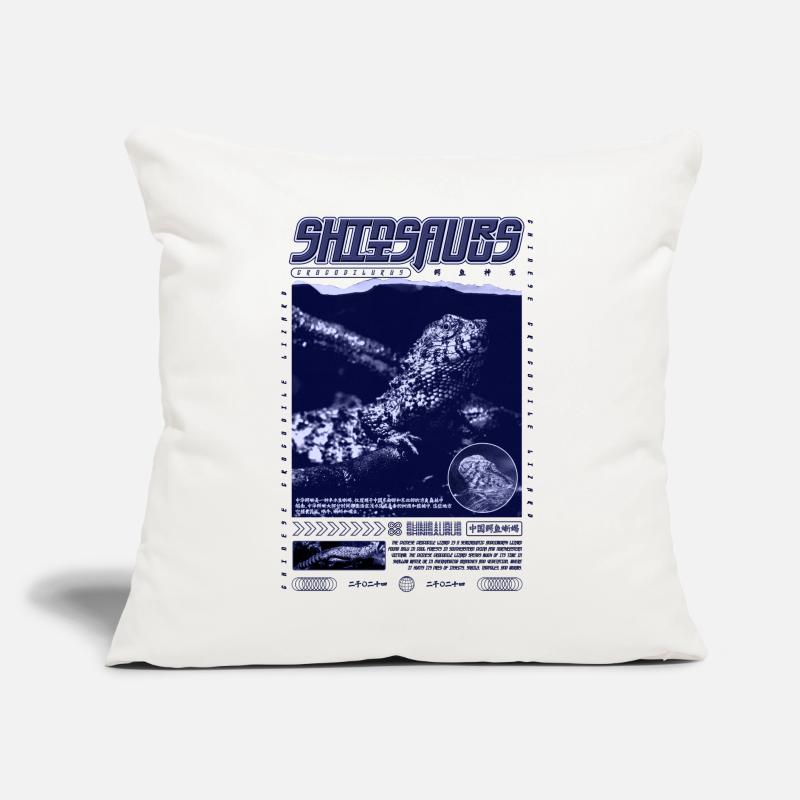 Chinesisches Krokodil Eidechse Shinisaurus Crocodilurus Sofakissen mit Füllung 45 x 45 cm