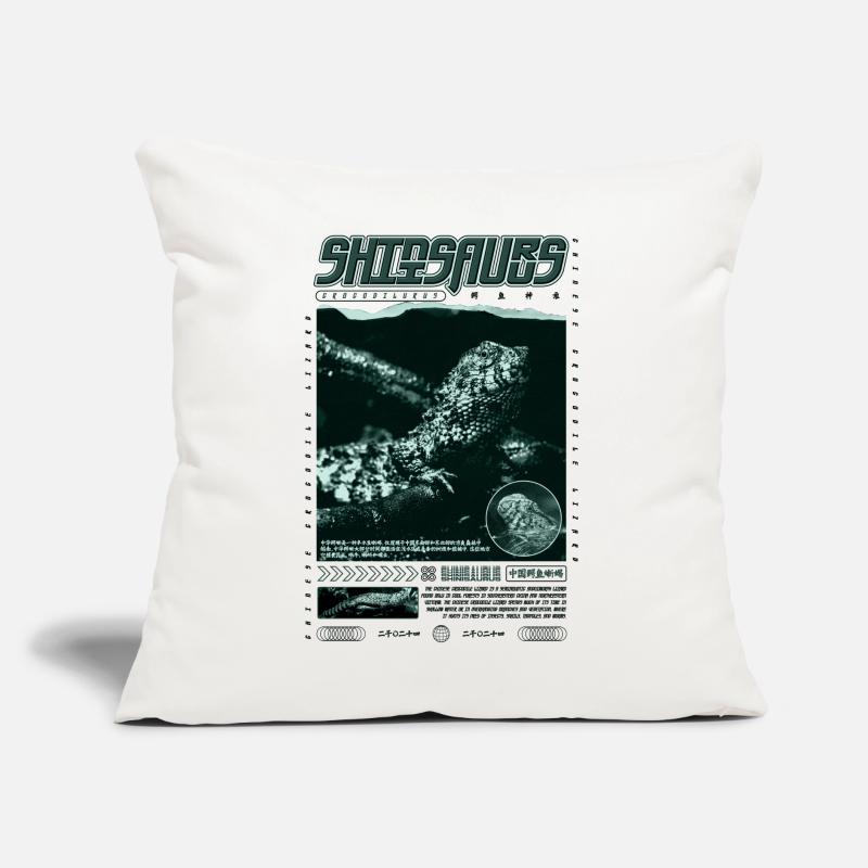 Chinesisches Krokodil Eidechse Shinisaurus Crocodilurus Sofakissen mit Füllung 45 x 45 cm
