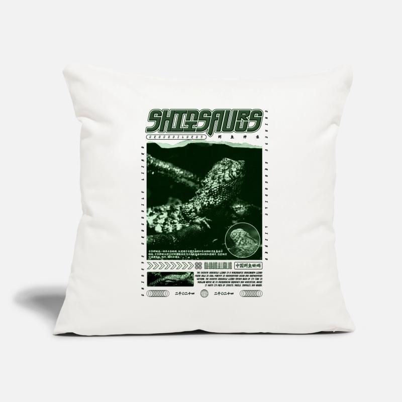 Chinesisches Krokodil Eidechse Shinisaurus Crocodilurus Sofakissen mit Füllung 45 x 45 cm