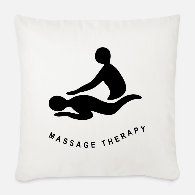 MASSAGE THERAPY - Sofakissen mit Füllung 45 x 45 cm - Naturweiß 