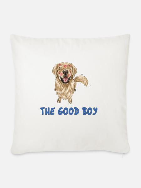 goodboy - Sofakissen mit Füllung 45 x 45 cm - Naturweiß
