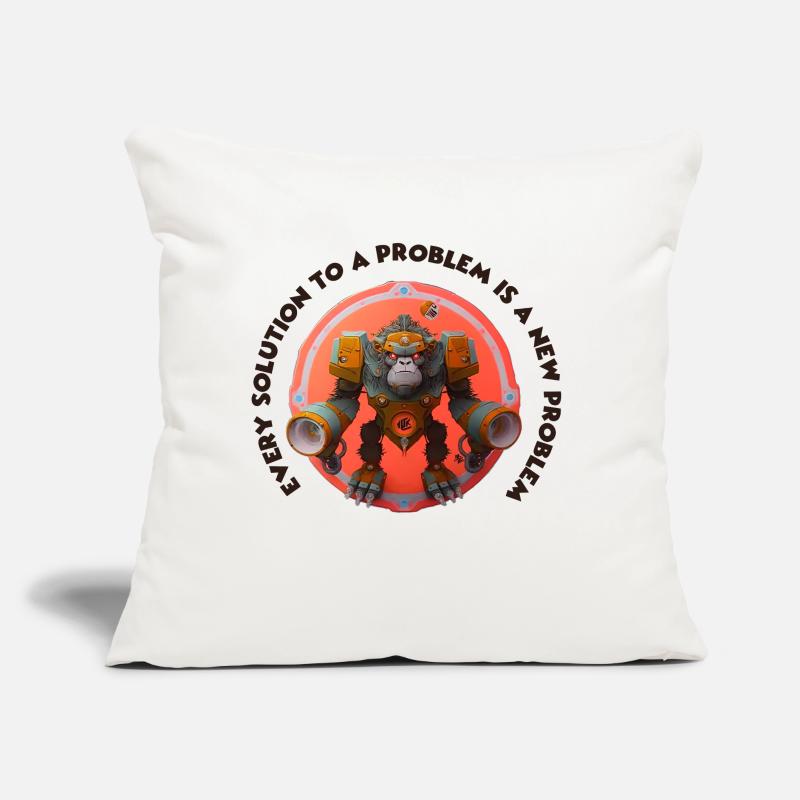 Affe mit Waffe - solution to a problem Sofakissen mit Füllung 45 x 45 cm