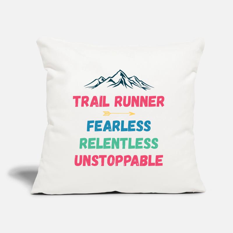Trail Runner - Intrépide. Implacable. Imparable. Coussin et housse de 45 x 45 cm