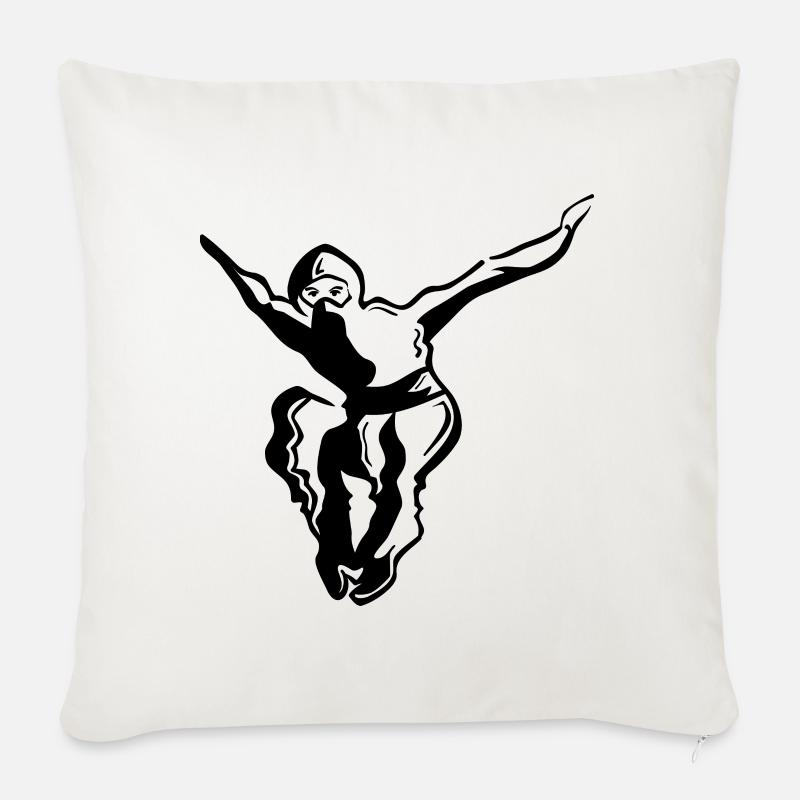 Ninja - black - Sofakissen mit Füllung 45 x 45 cm - Naturweiß 