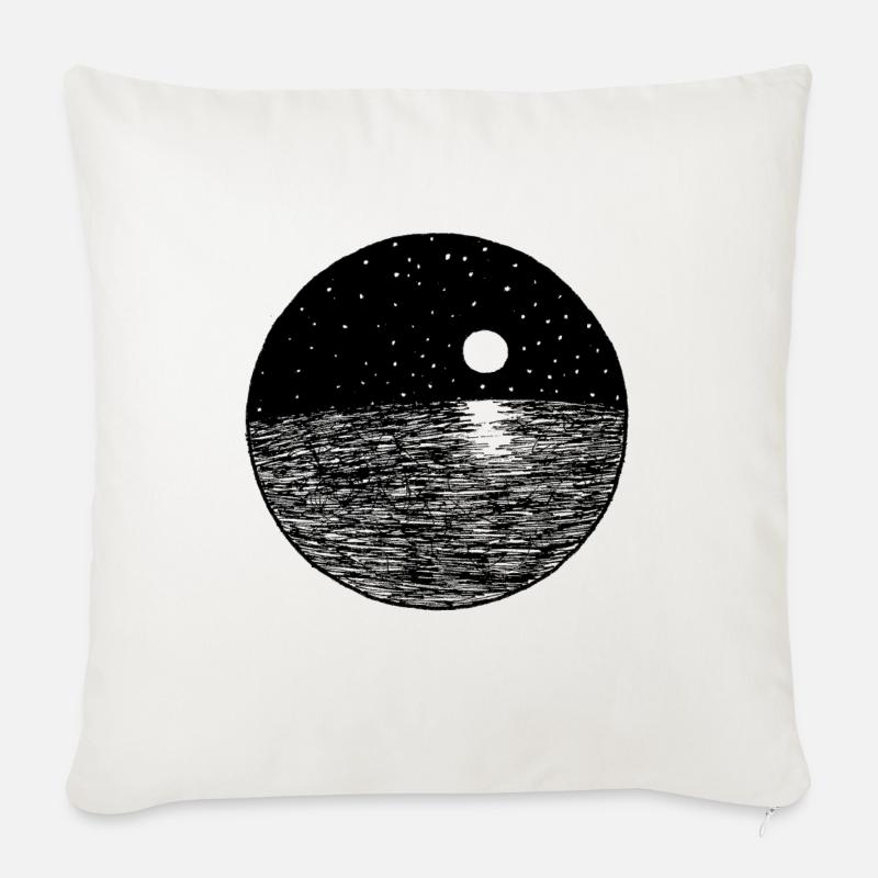 Moonlight - Sofakissen mit Füllung 45 x 45 cm - Naturweiß