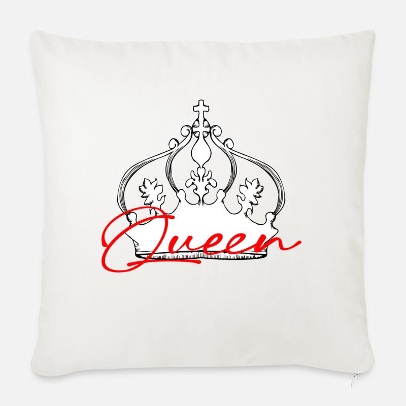 Queen - Sofakissen mit Füllung 45 x 45 cm - Naturweiß 