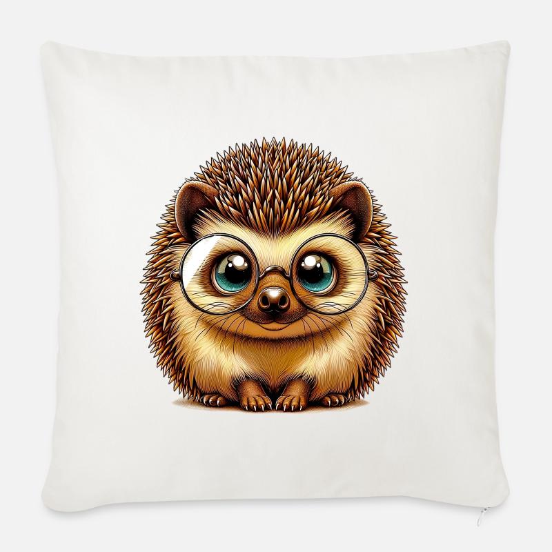 Igel - Sofakissen mit Füllung 45 x 45 cm - Naturweiß 