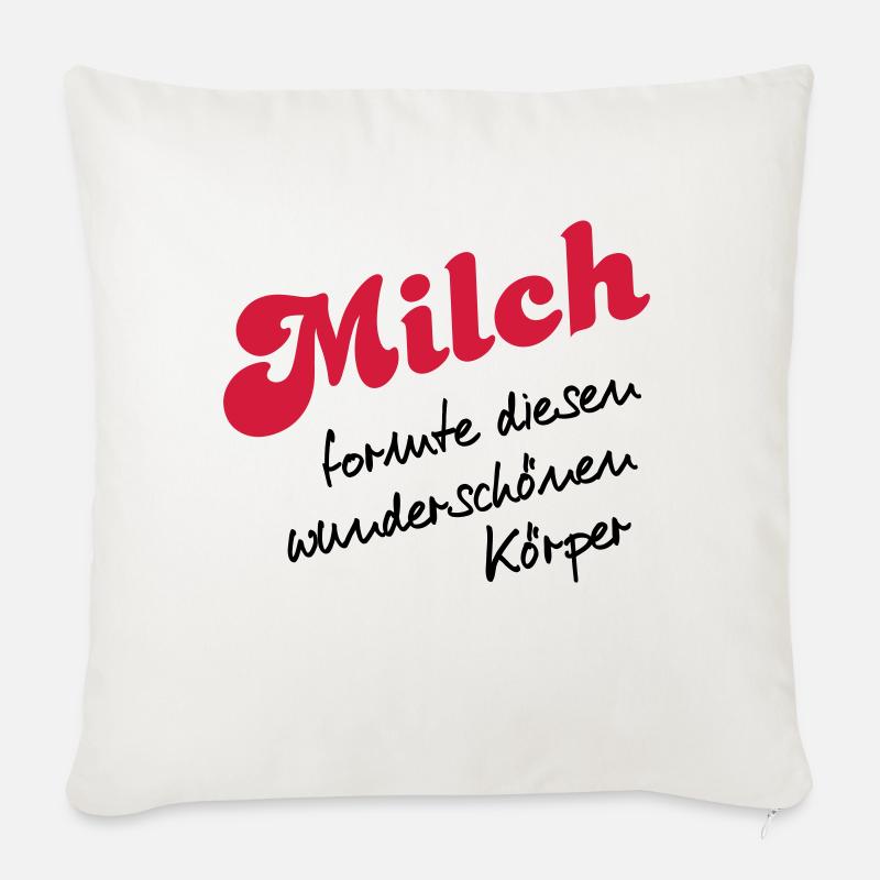 Milch - Sofakissen mit Füllung 45 x 45 cm - Naturweiß 