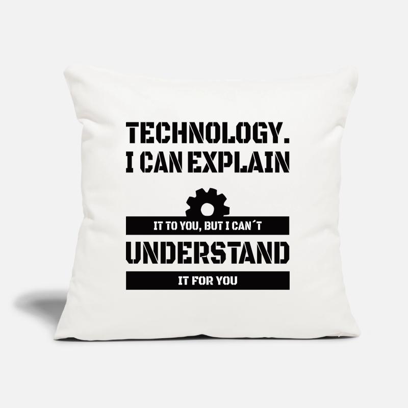 COMPUTER TEACHER: I Can Explain Technology Sofa pillow with filling 45cm x 45cm