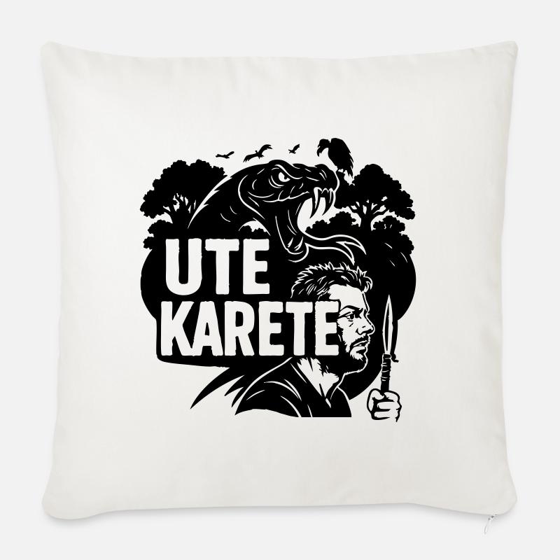 Ute Karete - Sofakissen mit Füllung 45 x 45 cm - Naturweiß