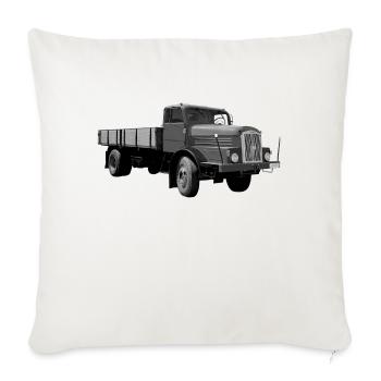 H6 Truck IFA Werdau DDR Oldtimer Ostalgie - Sofa pillow with filling 45cm x 45cm - natural white - Front