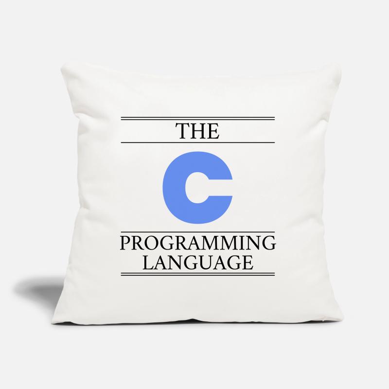 Le langage de programmation C Coussin et housse de 45 x 45 cm