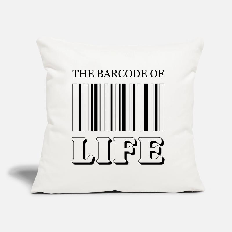 Le code-barres de la vie / Der Strichcode des Lebens Coussin et housse de 45 x 45 cm