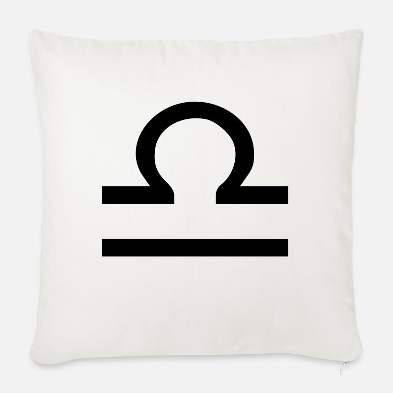 waage - Sofakissen mit Füllung 45 x 45 cm - Naturweiß