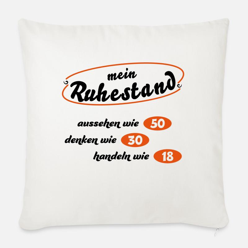 Rentner - Sofakissen mit Füllung 45 x 45 cm - Naturweiß 