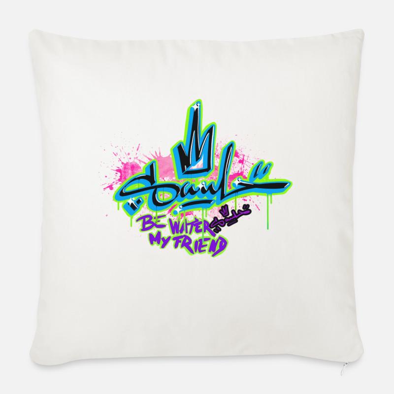 Soul - Schweizer Graffiti-Kleidungsmarke - Sofakissen mit Füllung 45 x 45 cm - Naturweiß 